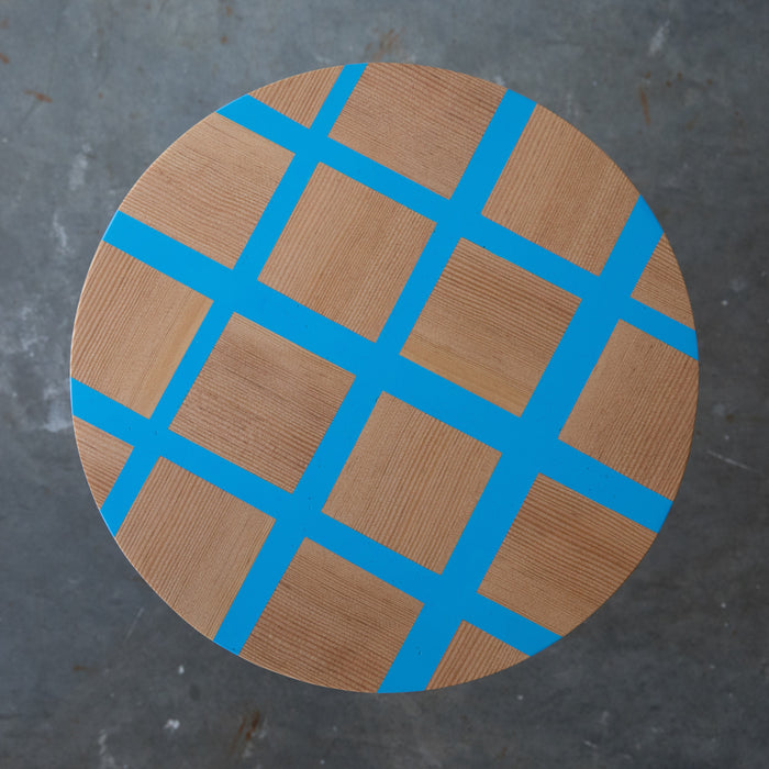 Toad Stool - Blue Grid