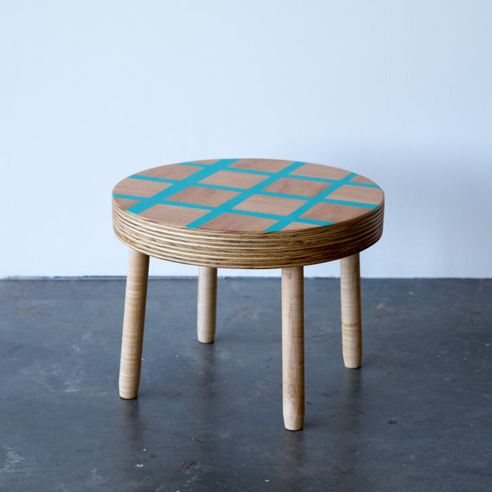Toad Stool - Turquoise Grid